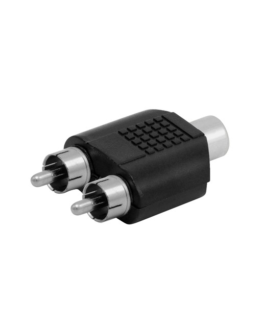 ADAPTADOR Y de Jack RCA a Doble Plug RCA