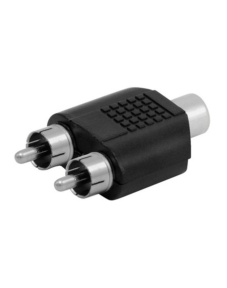 ADAPTADOR Y de Jack RCA a Doble Plug RCA
