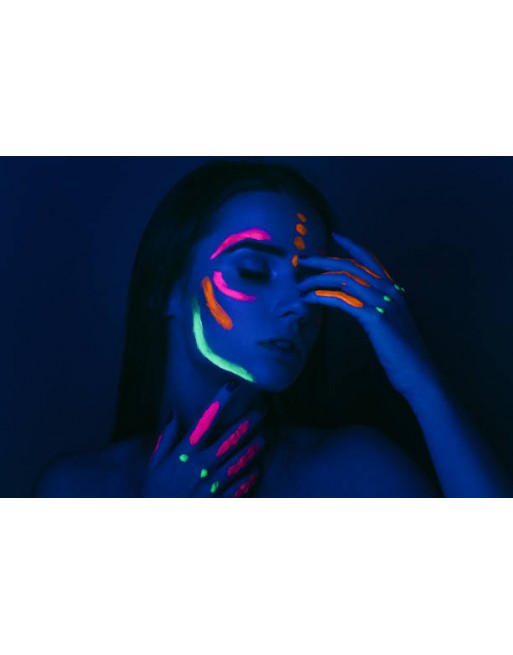 Torre Maquillaje Profesional Neon Para Cuerpo Y Cara Bodypaint