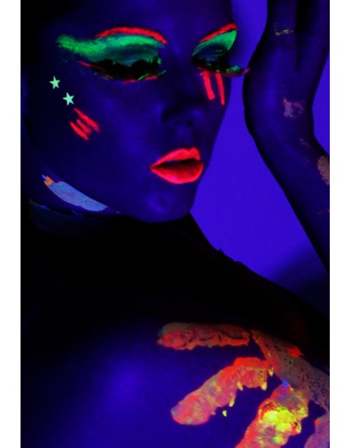 Torre Maquillaje Profesional Neon Para Cuerpo Y Cara Bodypaint