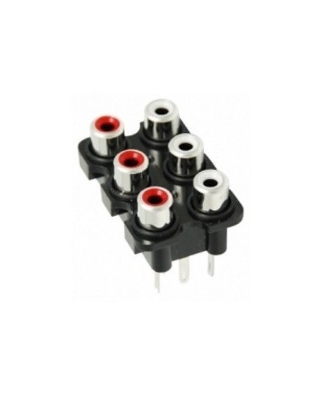 TERMINAL RCA TRIPLE PARA AUDIO ESTEREO