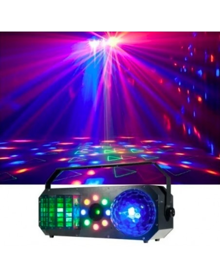 FX4 LUZ DISCO DERBY GOBOS LASER Y ESTROBO