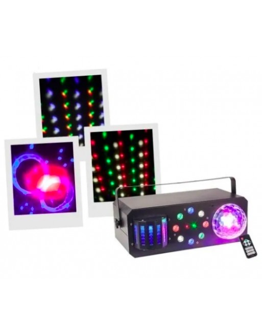 FX4 LUZ DISCO DERBY GOBOS LASER Y ESTROBO
