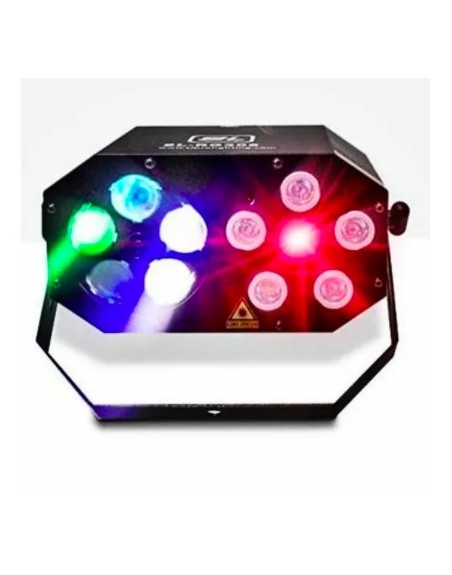 Luz Disco MOONSHINE laser multipuntos RG + moon + wash