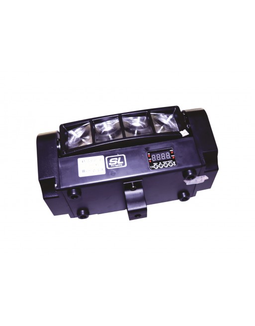 Luz Disco Mini Spider LED Beam 8x3 RGBW Doble Tilt