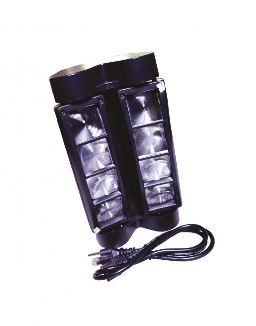 Luz Disco Mini Spider LED Beam 8x3 RGBW Doble Tilt