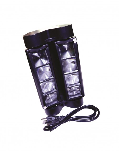 Luz Disco Mini Spider LED Beam 8x3 RGBW Doble Tilt