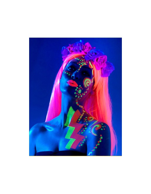 Maquillaje Profesional Circular Neon Para Cuerpo Y Cara Bodypaint