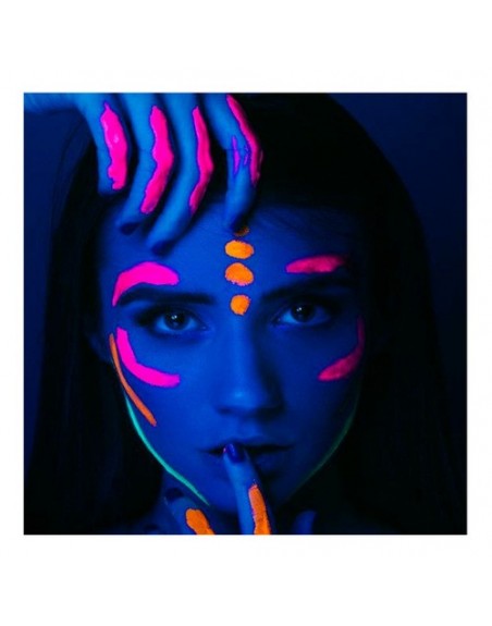 Maquillaje Profesional Circular Neon Para Cuerpo Y Cara Bodypaint