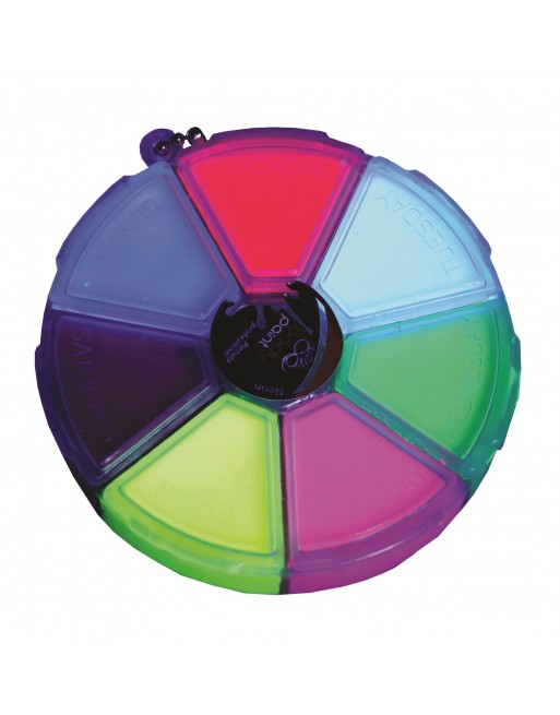 Maquillaje Profesional Circular Neon Para Cuerpo Y Cara Bodypaint