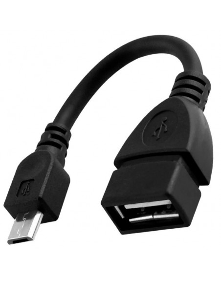 cable negro OTG USB a MICRO USB