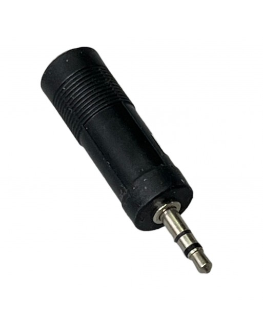 Adaptador de 1 jack 6,3mm ESTEREO a plug 3,5mm ESTEREO
