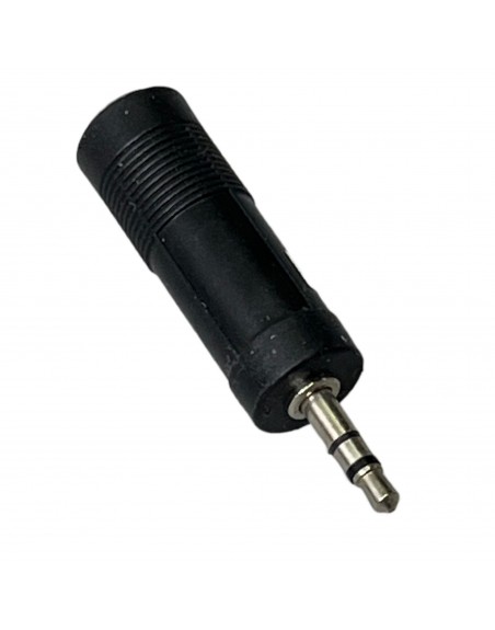 Adaptador de 1 jack 6,3mm ESTEREO a plug 3,5mm ESTEREO