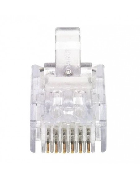 Plug telefonico 6 hilos para extension RJ-12