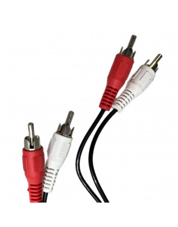 Cable para audio 2 plugs RCA a 2 plugs RCA 7,60 metros