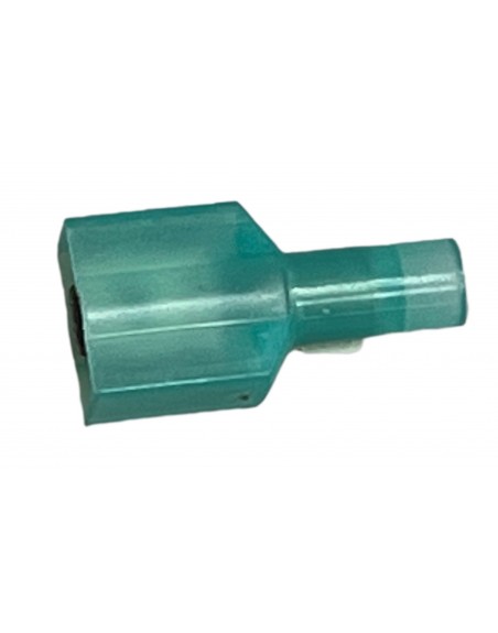 Terminal faston macho aislado verde calibre 18-14