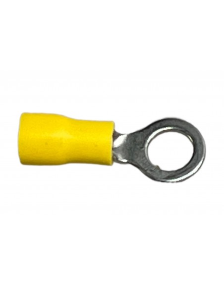 Terminal De Ojillo 1/2 Forro Amarillo Cal 12-10