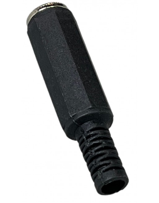 conector jack 3,5mm para extension plastico stereo