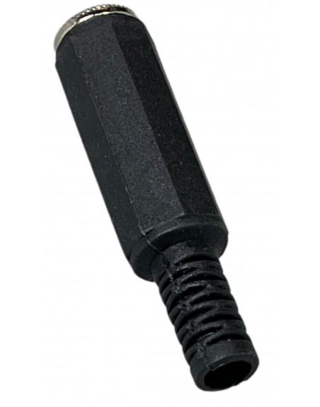 conector jack 3,5mm para extension plastico stereo