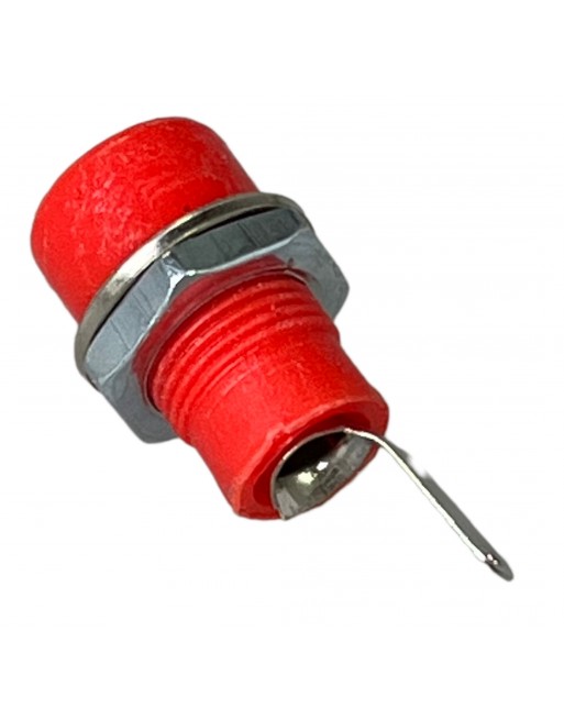 conector jack tipo banana rojo