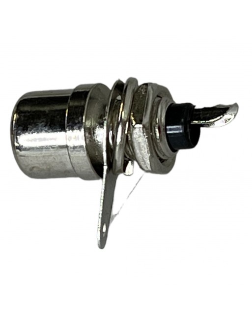 conector jack RCA para chasis metalico identificador negro