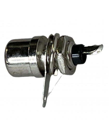 conector jack RCA para chasis metalico identificador negro
