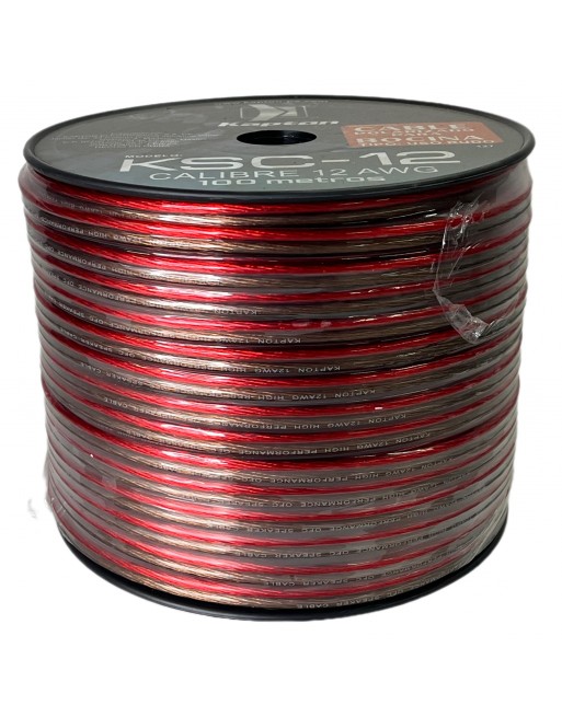 Cable Para Bocina Uso Rudo Polarizado Calibre 12 100 Mts