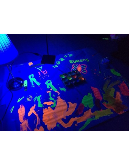 12 Tubos Pintura Luminosa Neon Cara Manos Batucada
