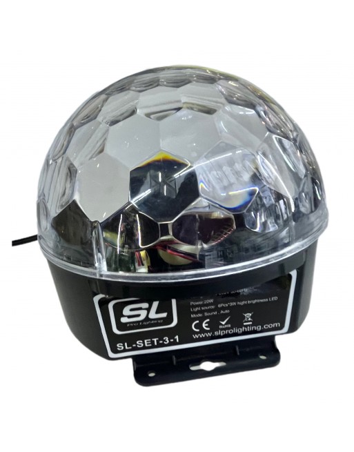 Set Maquina Humo 400W + Jelly Crystalball RGBWAP+ Estrobo LED + Laser RG