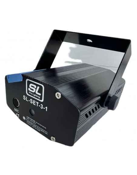 Set Maquina Humo 400W + Jelly Crystalball RGBWAP+ Estrobo LED + Laser RG