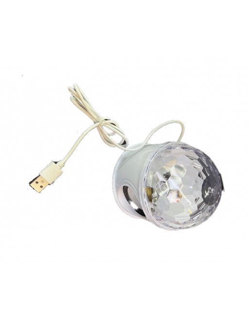 Lampara proyector luces LED RGB Bluetooth con bocina LDB-0010