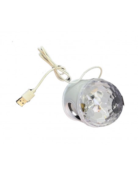 Lampara proyector luces LED RGB Bluetooth con bocina LDB-0010