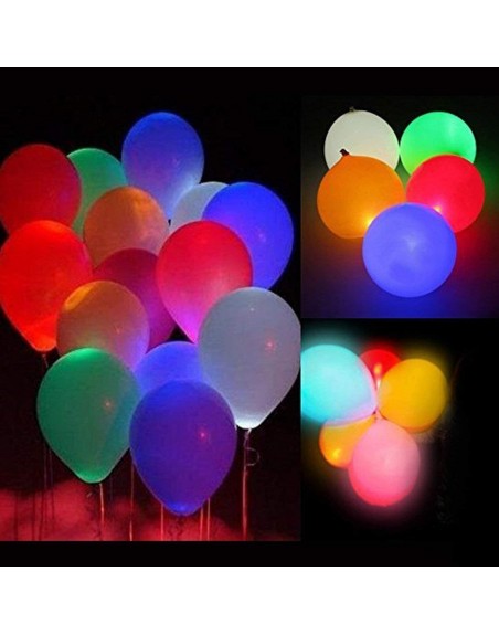 kit 60 globos Latex Lizo con luz Led