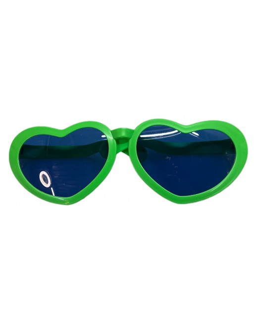 12 Lentes Gigantes corazon de Plastico para batucada