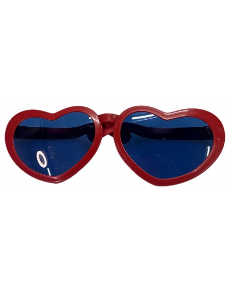 12 Lentes Gigantes corazon de Plastico para batucada