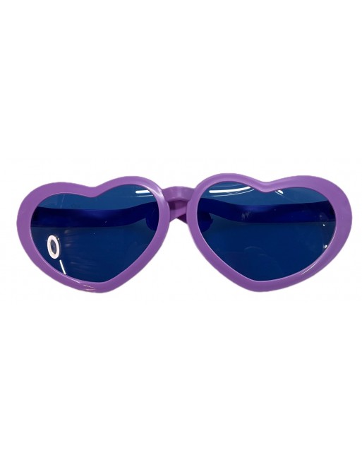 12 Lentes Gigantes corazon de Plastico para batucada