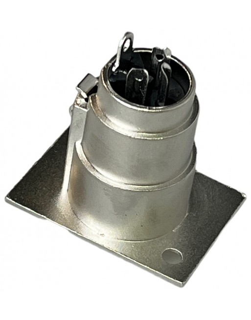 conector jack cannon 3 puntas metalico para chasis