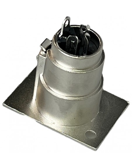 conector jack cannon 3 puntas metalico para chasis