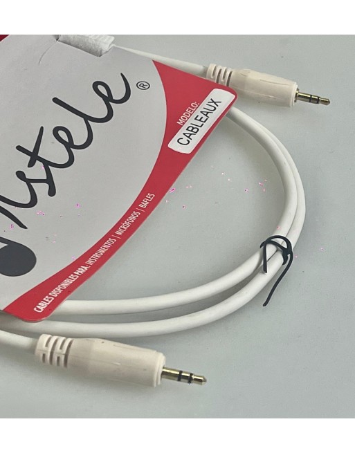 Cable auxiliar USO RUDO 1,5m plug 3.5mm estereo por lado