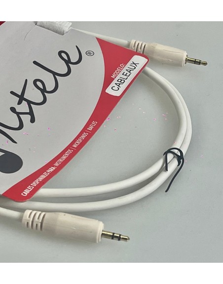 Cable auxiliar USO RUDO 1,5m plug 3.5mm estereo por lado