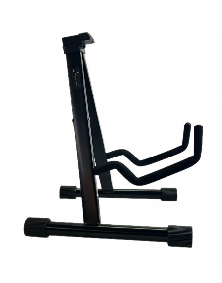 Base Stand Negro De Piso Sencillo Para Guitarra Bajo