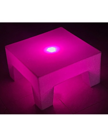 Mesa U Mini Iluminada Sala Lounge Neonmania