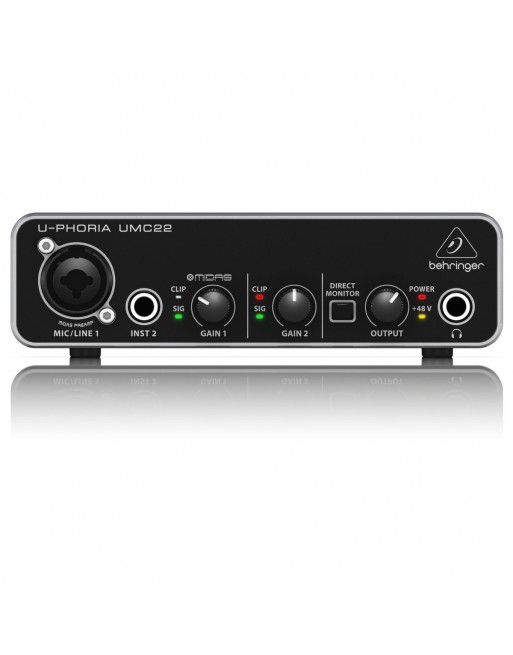 Interfaz Interface De Audio Behringer UPhoria UMC22