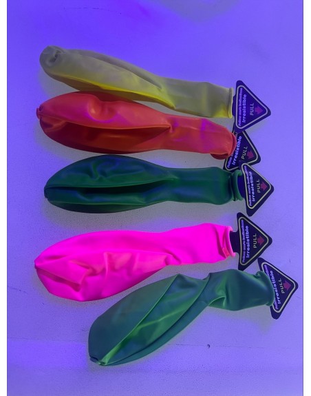 kit 60 globos Latex Lizo con luz Led