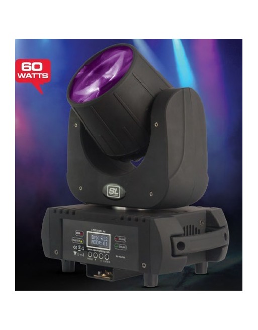 Cabeza Movil Beam60 RGBWAY LedCree 60w SL