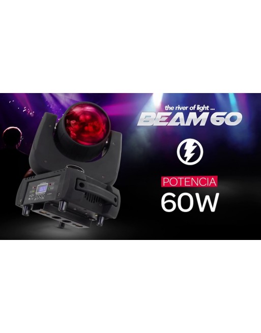 Cabeza Movil Beam60 RGBWAY LedCree 60w SL