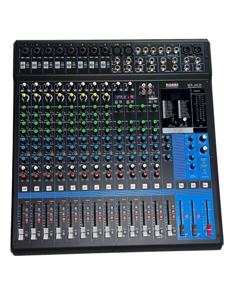 OFERTA Mezcladora estereo pasiva 16 canales con efectos