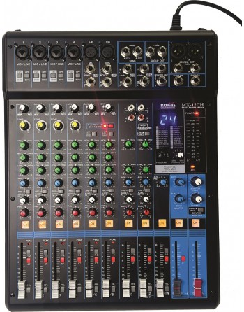OFERTA Mezcladora estereo pasiva 12 canales con efectos 2