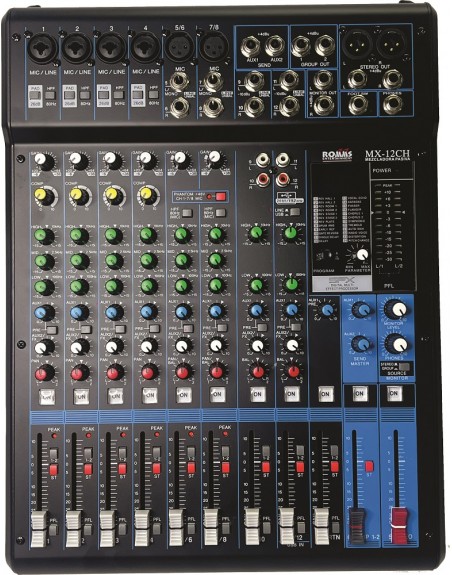 OFERTA Mezcladora estereo pasiva 12 canales con efectos
