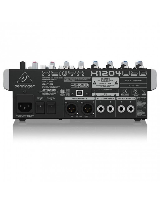 Mezcladora Usb Behringer Xenyx X1204usb P Estudio O Grupo Dj